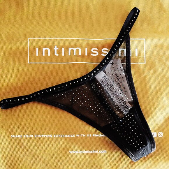 2 Piece Rhinestones Triangle Bra (36B) and Panty (M) Sets from Intimissimi - Picture 11 of 17